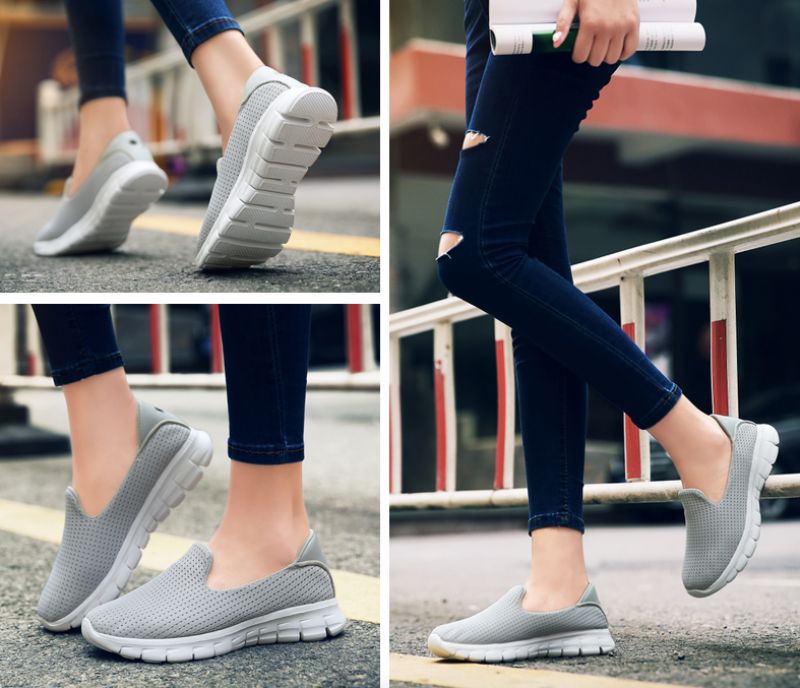 Yari Damskie Buty Wsuwane - Zielony