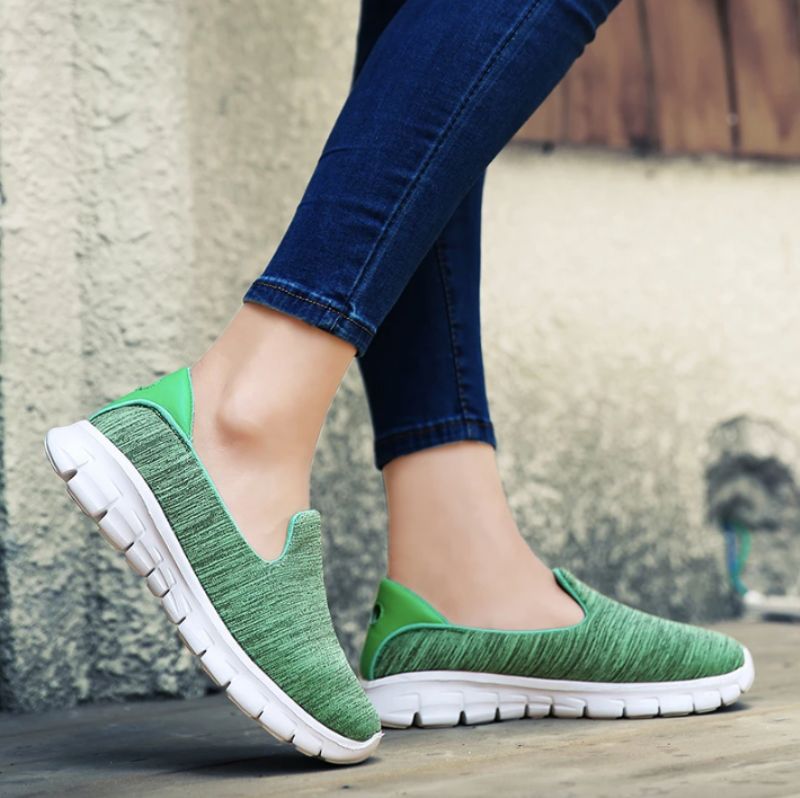 Yari Damskie Buty Wsuwane - Zielony