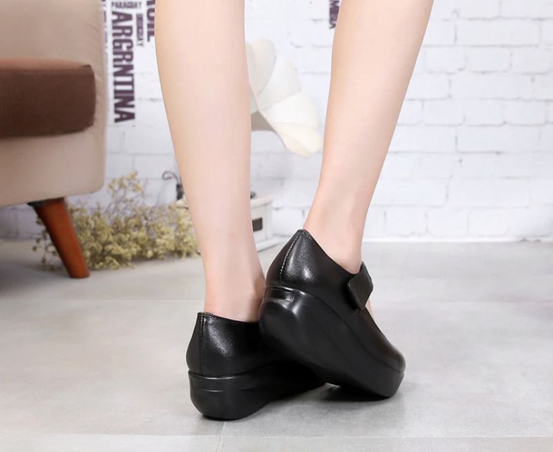 Yaya Damskie Buty Na Platformie - Czarny