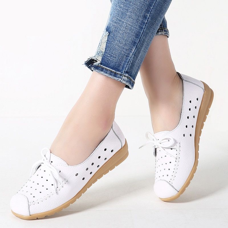 Yaya Damskie Płaskie Buty - Biały