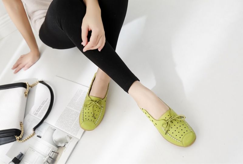 Yaya Damskie Płaskie Buty - Biały