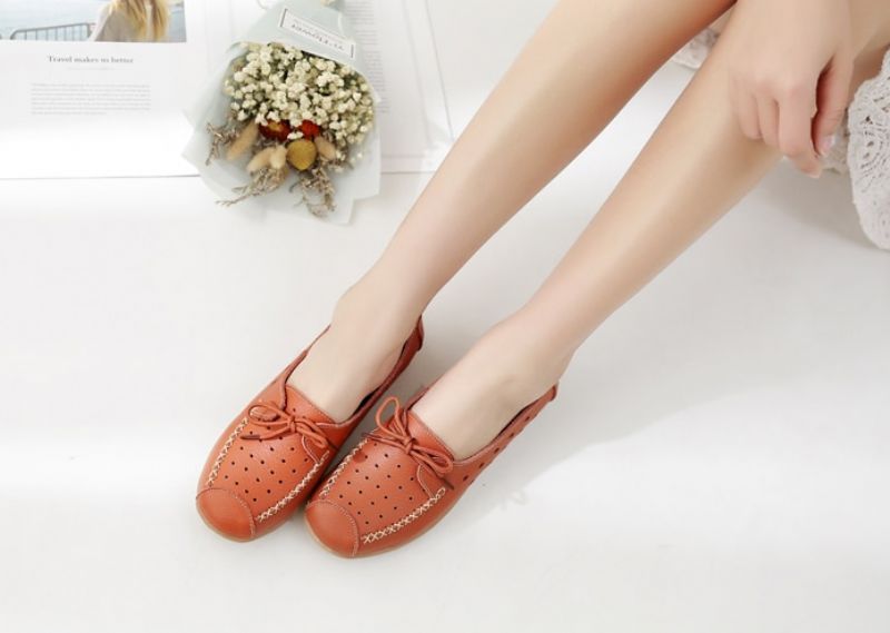 Yaya Damskie Płaskie Buty - Biały