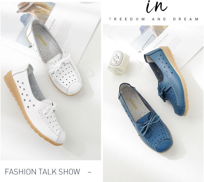 Yaya Damskie Płaskie Buty - Biały