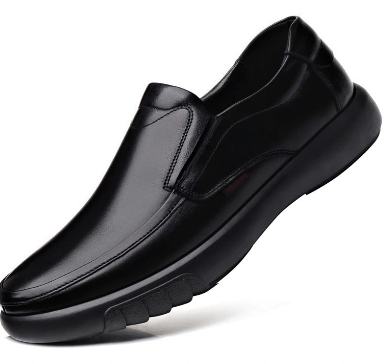 Yony Męskie Mokasyny Eleganckie Buty - Czarny