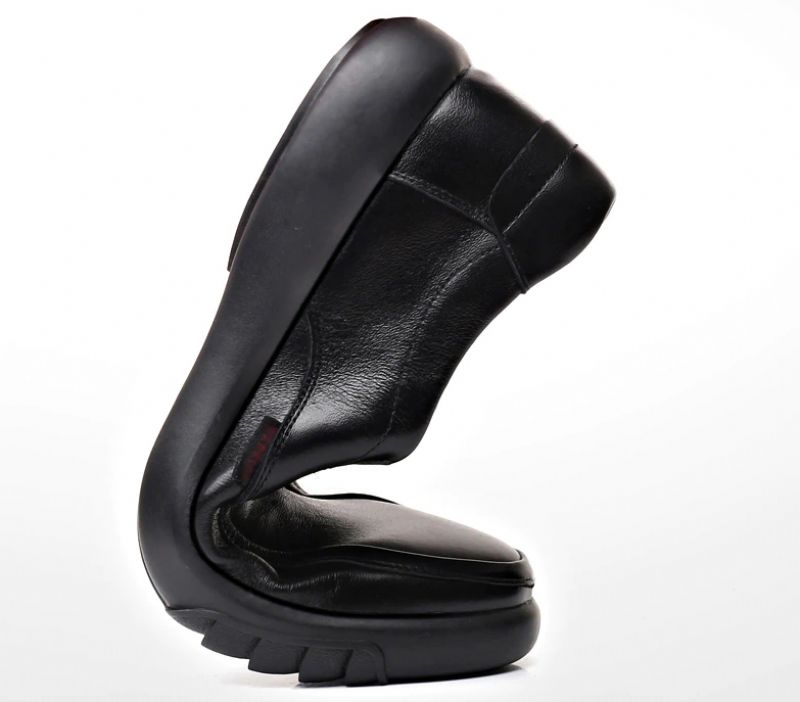 Yony Męskie Mokasyny Eleganckie Buty - Czarny
