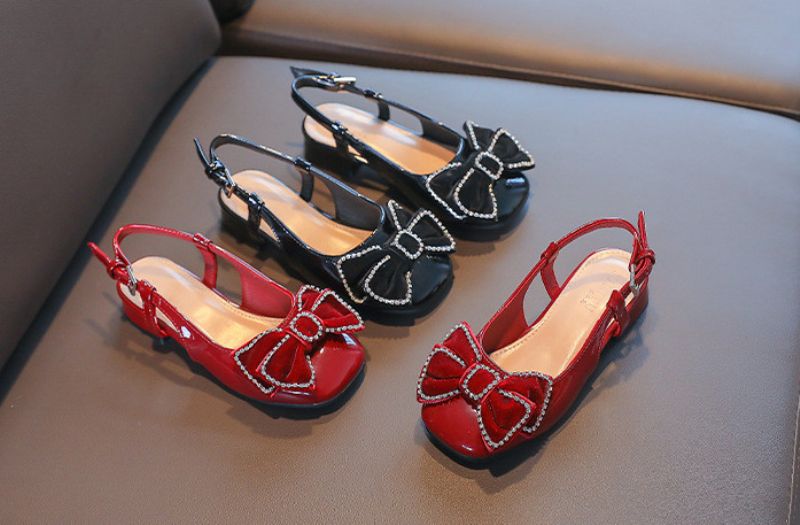 Yudi Dziewczęce Buty Płaskie - Burgundowy