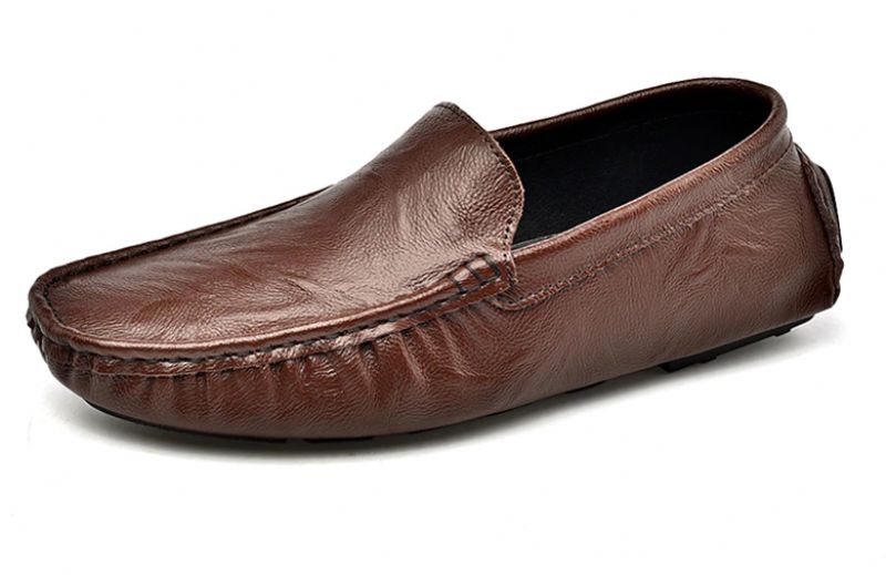 Yuri Męskie Mokasyny Casualowe Buty - Brązowy