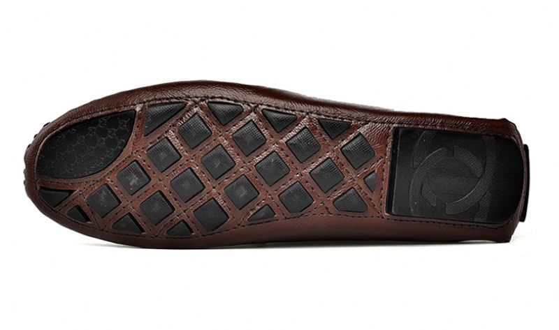 Yuri Męskie Mokasyny Casualowe Buty - Brązowy