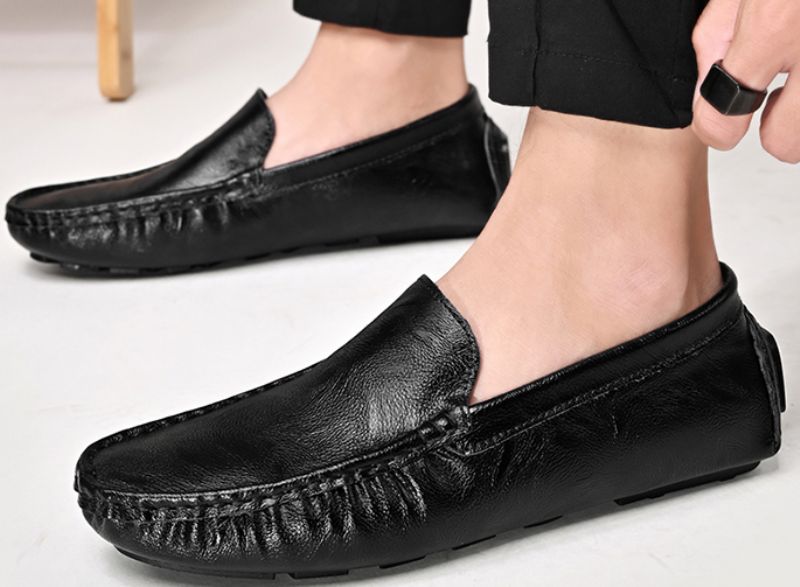 Yuri Męskie Mokasyny Casualowe Buty - Brązowy