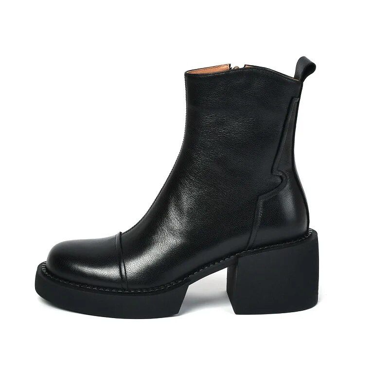 Zariely Damskie Buty Jesienne - Czarny Bez Futro