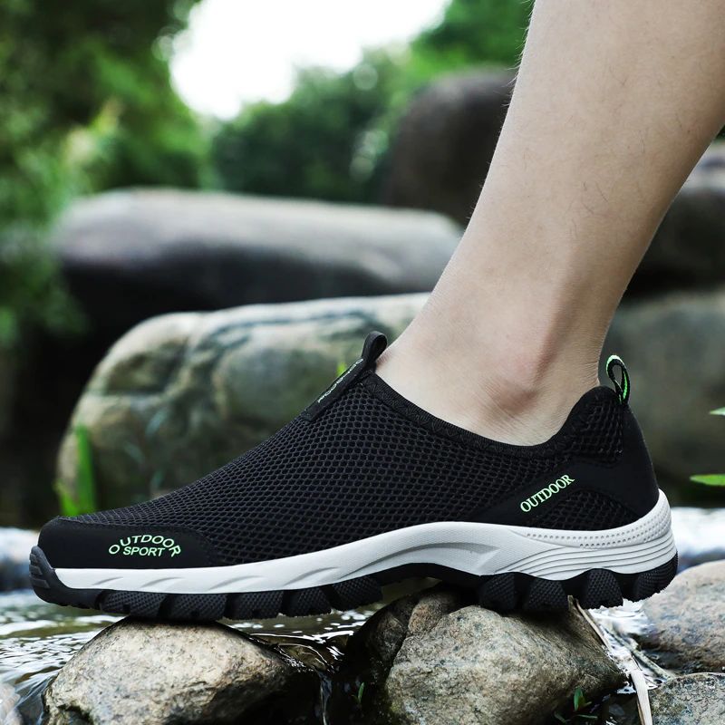 Zeki Męskie Slip-on Sneaker - Niebieski