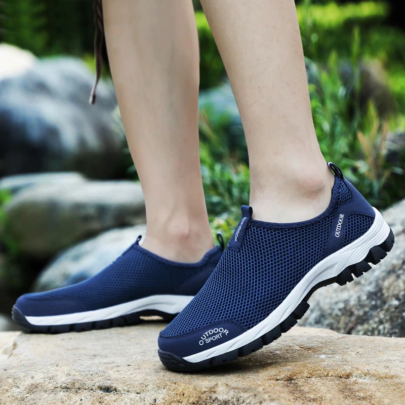 Zeki Męskie Slip-on Sneaker - Niebieski