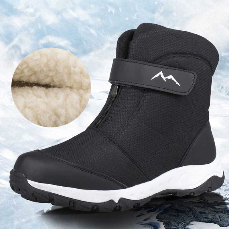 Zindel Męskie Buty Zimowe - Czarny