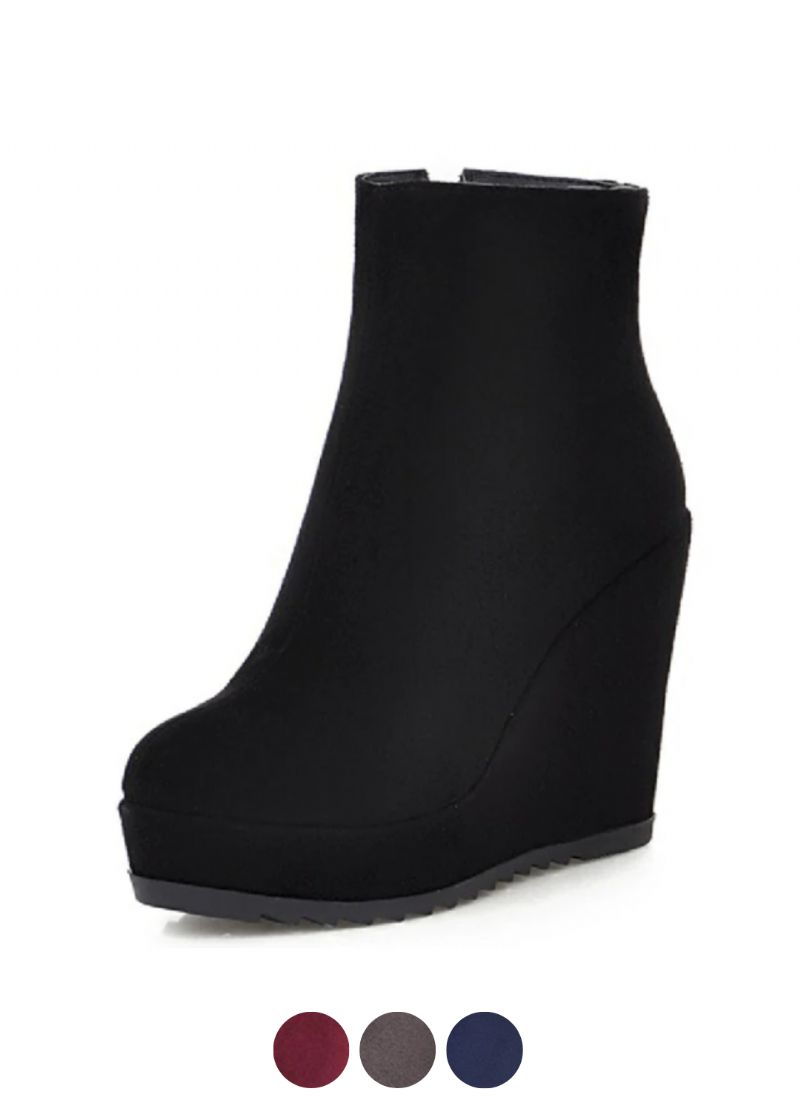 Zoe Damskie Zimowe Buty Na Koturnie Na Jesień